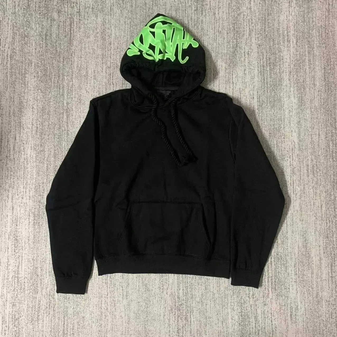 Black and green hoodie