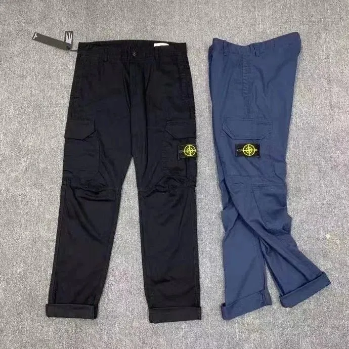 Navy blue trousers